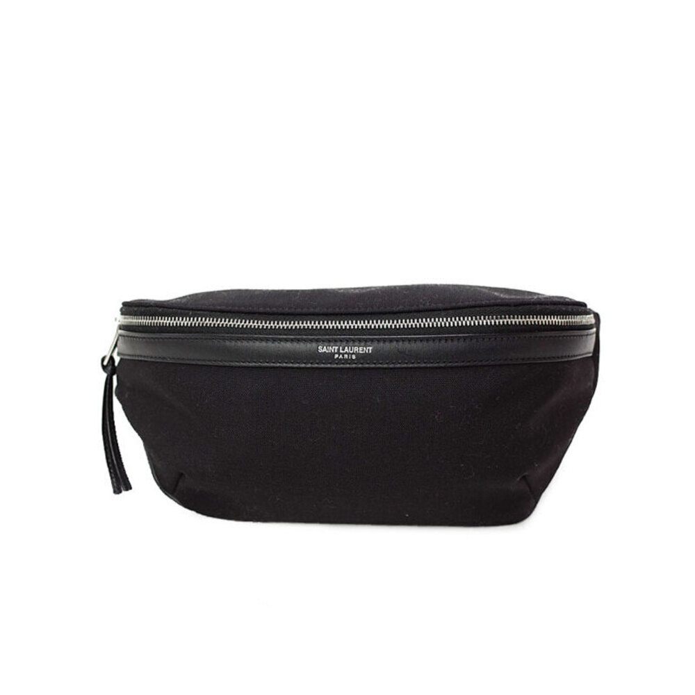 SAINT LAURENT PARIS Belt Crossbody Bum Bag Black